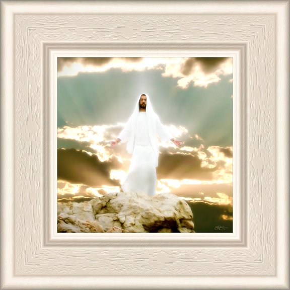 6 X 6 Behold My Beloved Son by Scott Sumner With Whitewood Frame