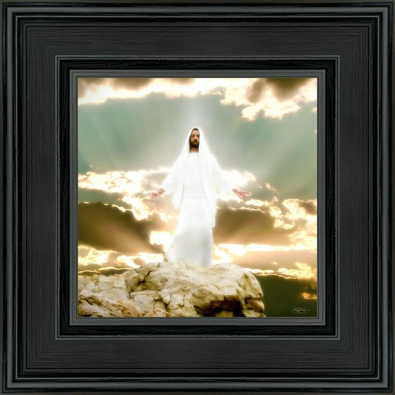 6 X 6 Behold My Beloved Son by Scott Sumner With blackwood Frame