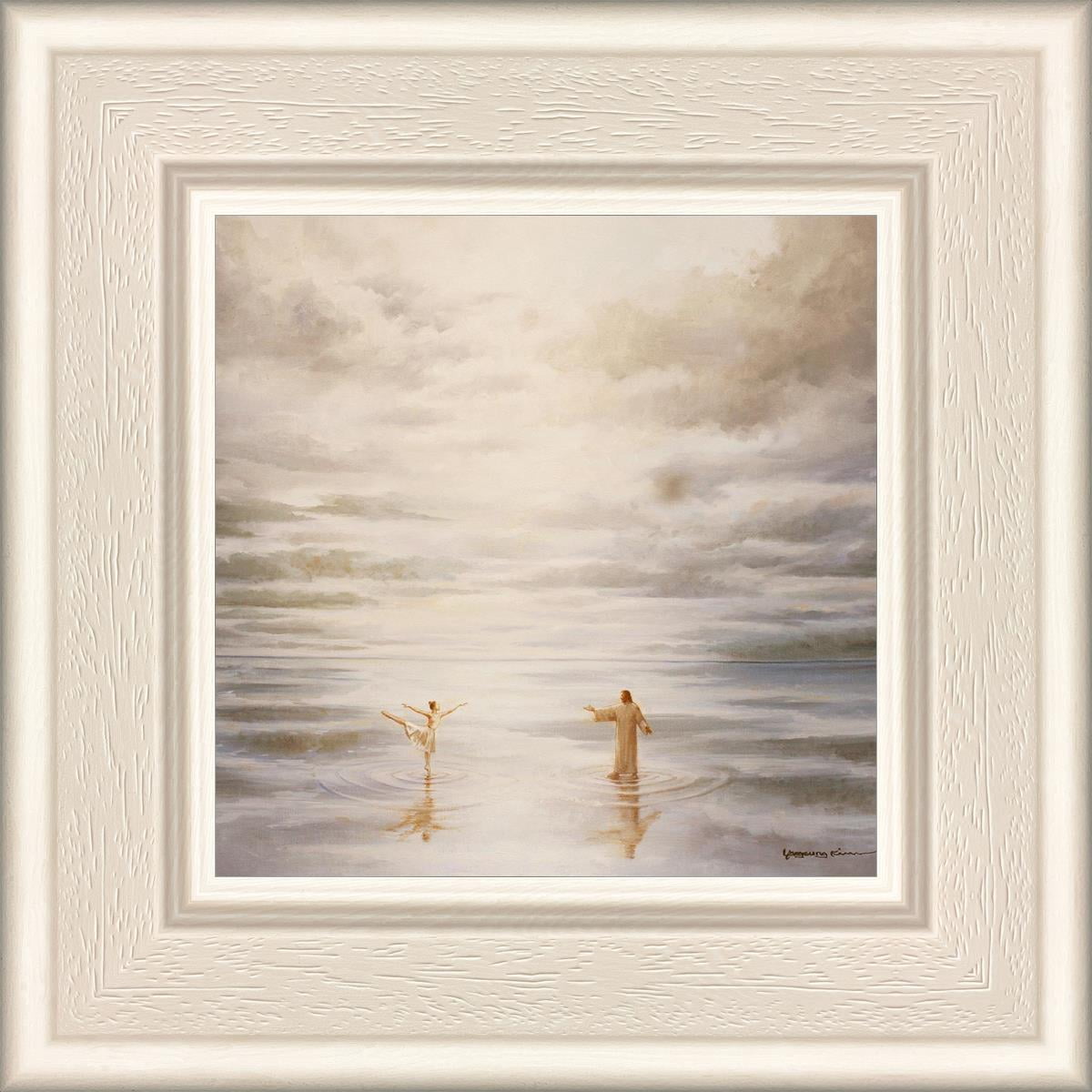 6 X 6 Dancing on Water by Yongsung Kim With Whitewood Frame - Walmart.com