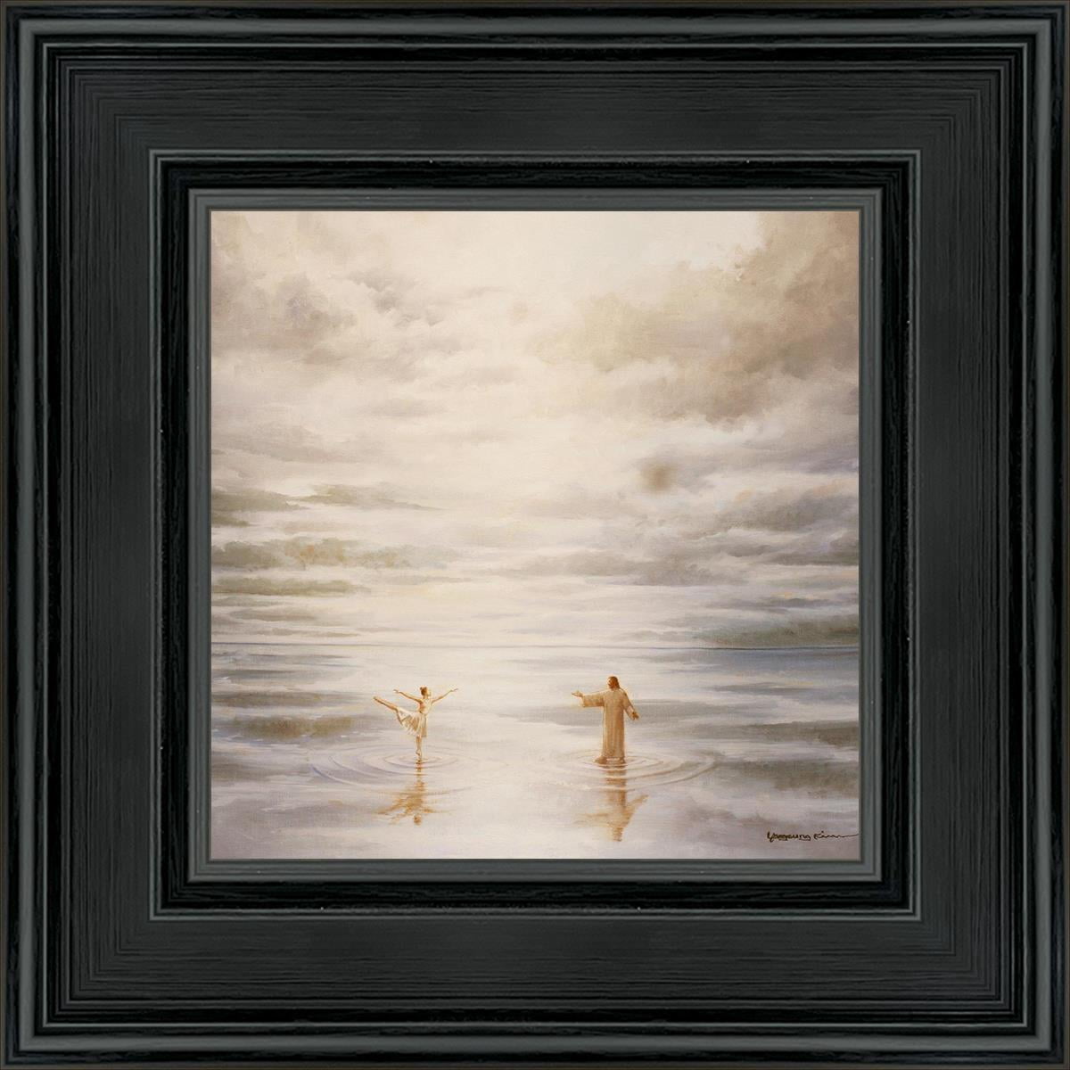 6 X 6 Dancing on Water by Yongsung Kim With blackwood Frame - Walmart.com
