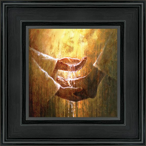 6 X 6 Foot Washing by Yongsung Kim With blackwood Frame