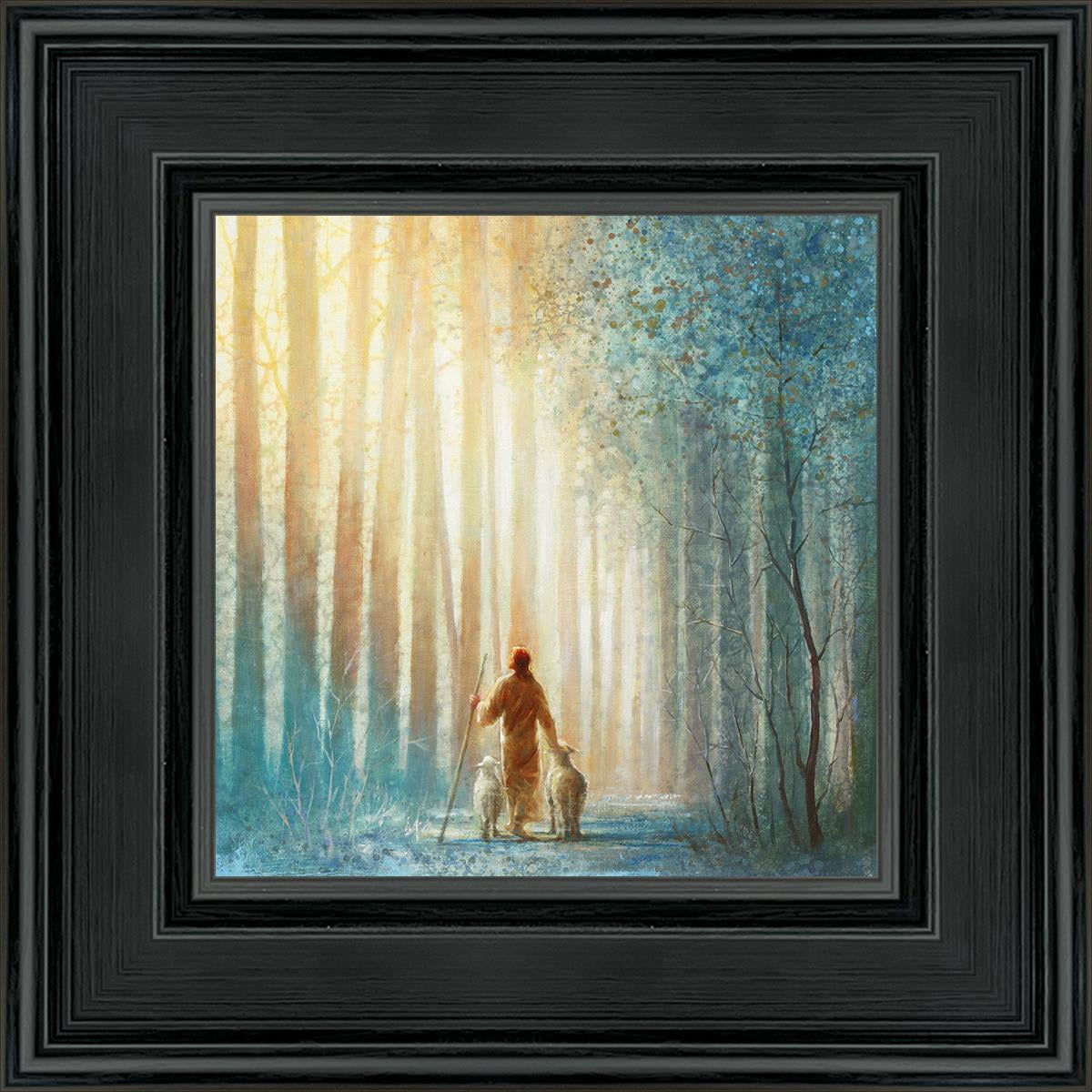 6 X 6 He Leadeth Me by Yongsung Kim With blackwood Frame - Walmart.com