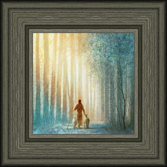 6 X 6 He Leadeth Me by Yongsung Kim With greywood Frame