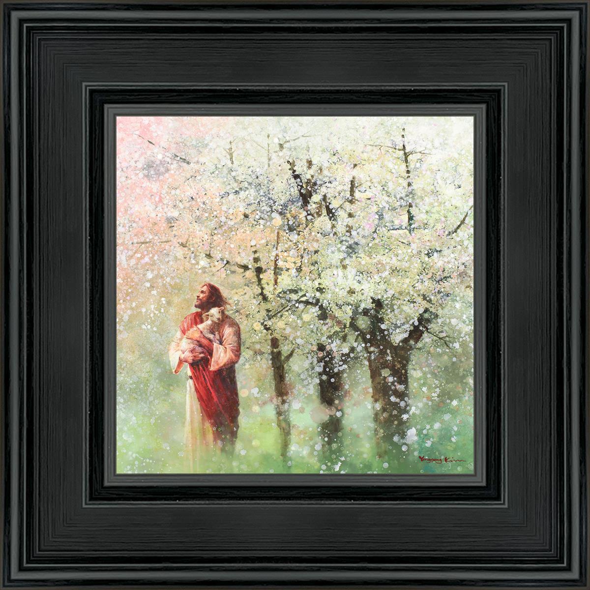 6 X 6 Heavenly Blossoms by Yongsung Kim With blackwood Frame - Walmart.com