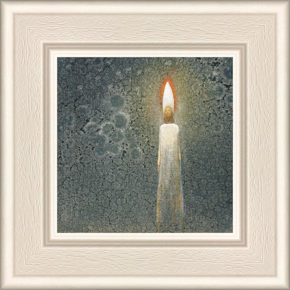6 X 6 I Am the Light by Yongsung Kim With Whitewood Frame