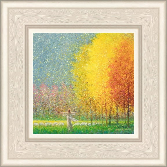 6 X 6 In His Glory by Yongsung Kim With Whitewood Frame