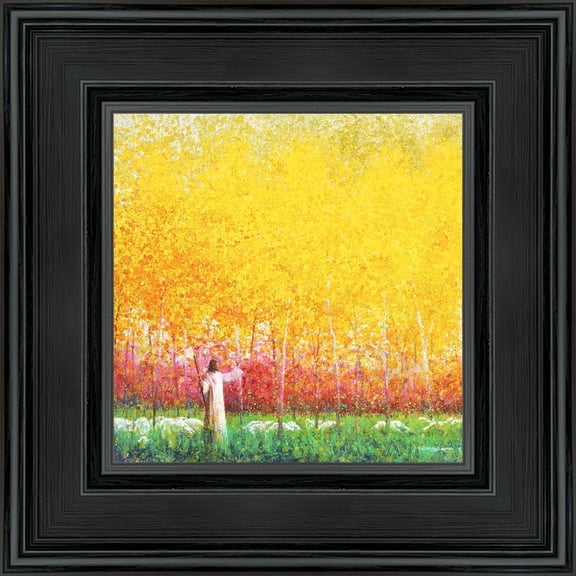 6 X 6 In His Light by Yongsung Kim With blackwood Frame