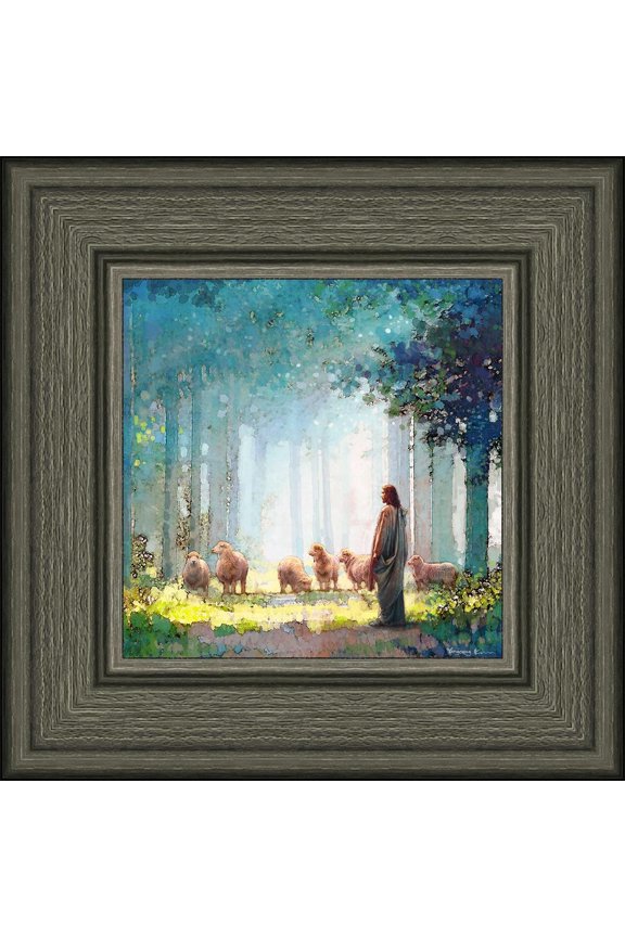 6 X 6 Keeping Watch by Yongsung Kim With greywood Frame