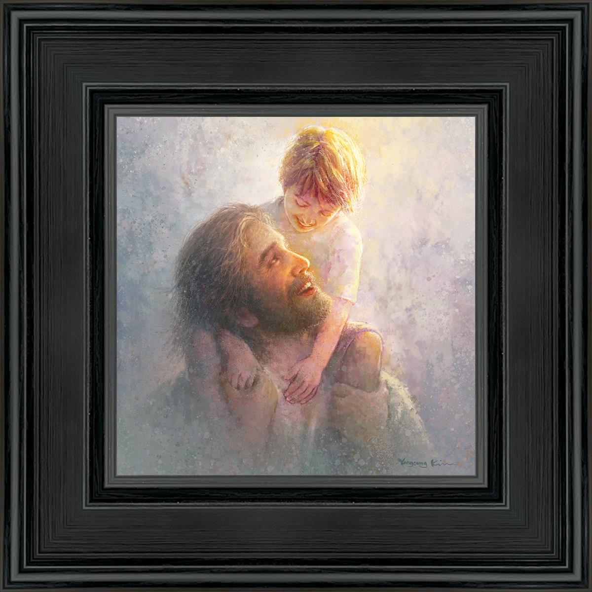 6 X 6 Light Upon His Shoulders by Yongsung Kim With blackwood Frame ...