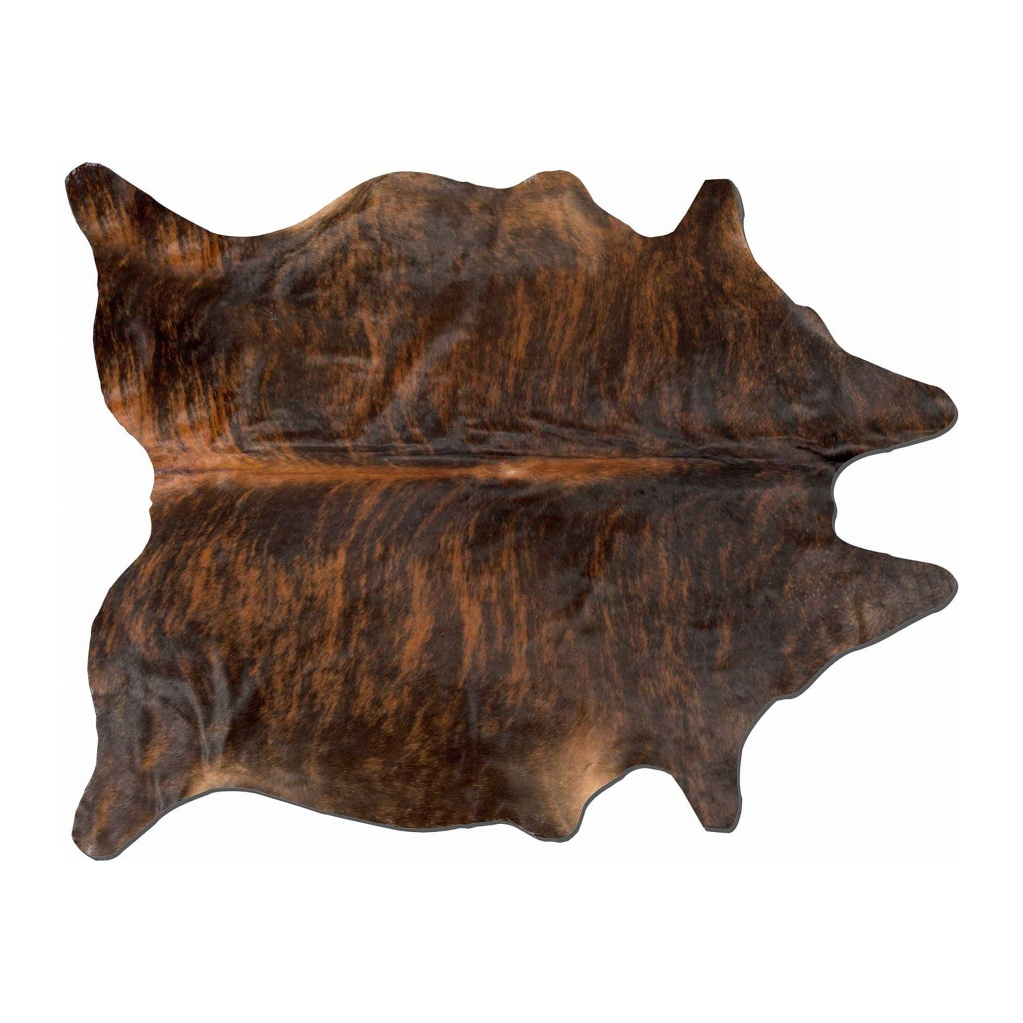 72" x 84" Dark Brindle Handmade Cowhide Rug