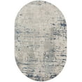 thumbnail image 1 of 6' X 9' Gray and Ivory Abstract Power Loom Area Rug, 1 of 11