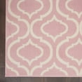 thumbnail image 1 of 6' X 9' Pink and Ivory Moroccan Power Loom Area Rug, 1 of 11