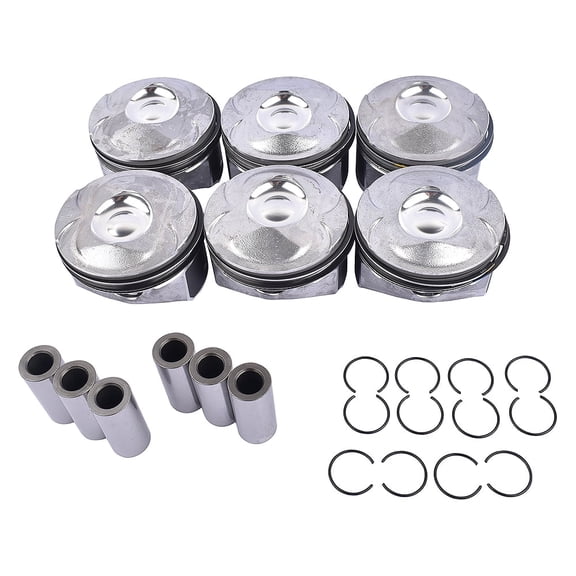 6 X Engine Piston Rings AJ126 Compatible with Land Rover LR4/ Range Rover / Sport Jaguar XE/ XF/ XJ/ F-Type/ F-Face 3.0L V6 LR062617 LR041639