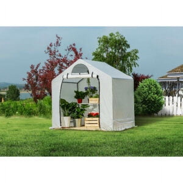 Gray 6' x 4' x 6' Waterproof Peak Greenhouse