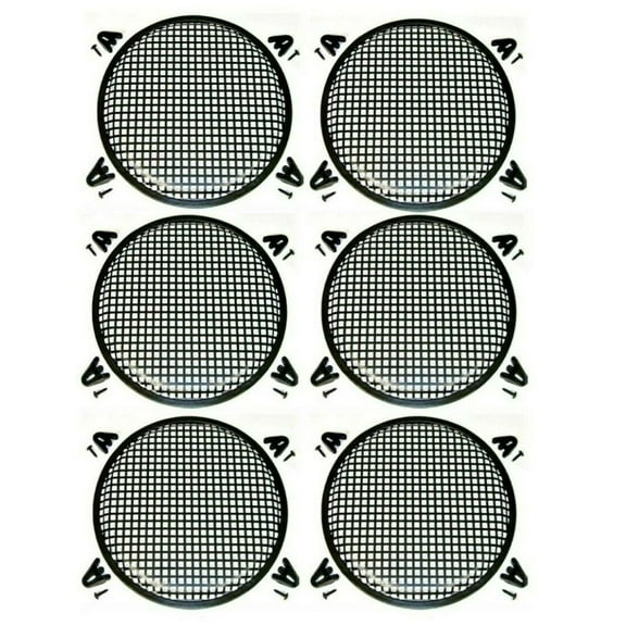 6 XP Audio 12" SubWoofer Metal Mesh Cover Waffle Speaker Grill Protect Guard DJ
