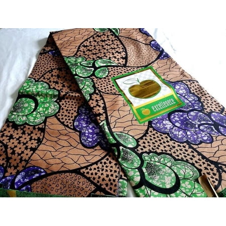 6 Yards African Ankara Prints poly-cotton Fabric