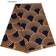6 Yards African Print Fabric Polyester Material Cothes Fabrics for Dress
