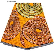 6 Yards African Print Fabric Polyester Material Cothes Fabrics for Dress