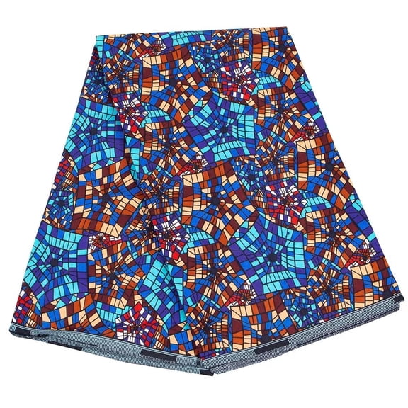 6 Yards African Wax print Fabric Cotton Material Original Ankara cothes