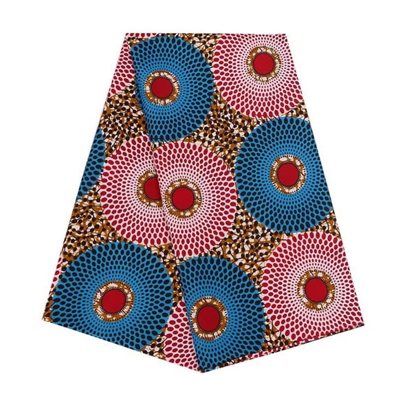 BintaRealWax 6 Yards African Fabric Polyester Material Wax Print Ankara Fabric for Party Dress 536