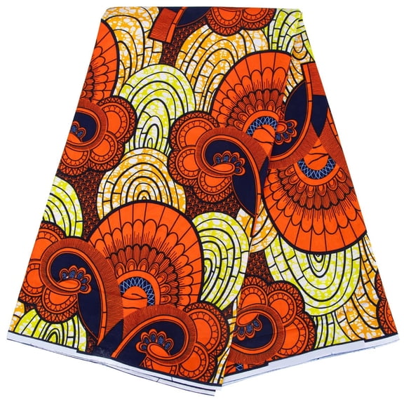 6 Yards/Pcs Ankara African Print Fabric African Wax Fabric 100% Cotton Material Sewing DIY Party Dress