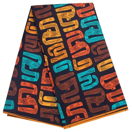 6 Yards/Pcs Soft African Print Fabric for Cothes Dress Polyester High Quality Ankara Print Wax Fabric