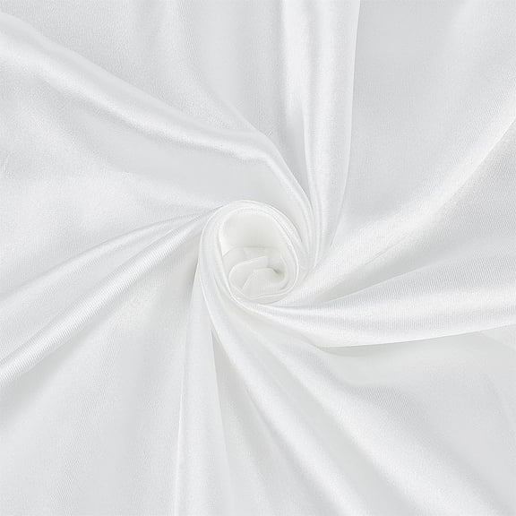 6 Yards Satin Fabric Charmeuse Satin Fabric 59inch Shiny Cloth Fabric Silky Satin Fabric for Wedding Bridal Decoration Fashion Apparel Crafts White for diy