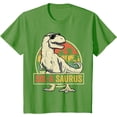 thumbnail image 1 of 6 Year Old Dinosaur Birthday 6th T Rex Dino Six Saurus Unisex T-Shirt for Men Women Kids,Lime Color,Size 2XL, 1 of 5