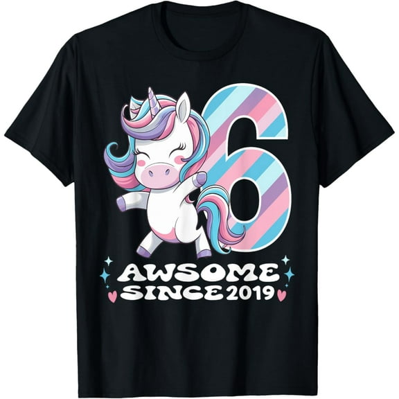 6 Year Old Unicorn Gifts For s 6Th Birthday Party Unisex T-Shirt S-5Xl - Best Birthday Gifts