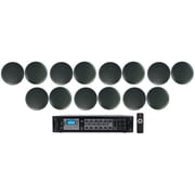 6-Zone Home Audio System+14 Black Ceiling Speaker Bedroom/Living Room/Bathroom