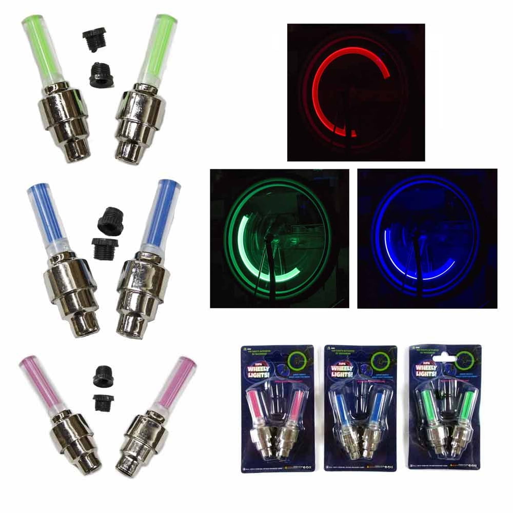 6 Zupa Wheely Lights LED Motion Activated Bike Wheel Spoke Lights