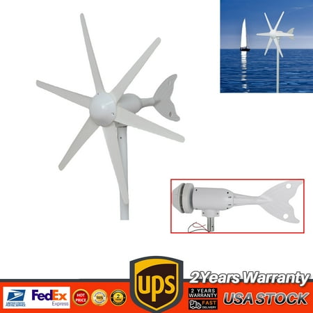 6-blade wind turbine wind turbine horizontal axis wind generator 400W-