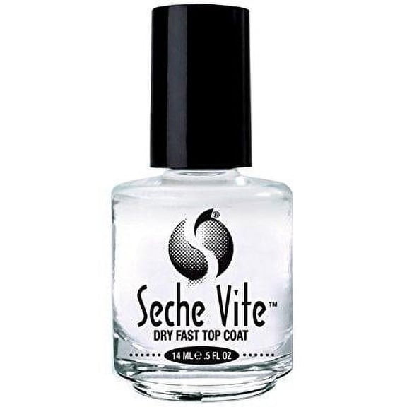 6 bottles seche vite dry fast top coat .5 oz professional clear high gloss 83005