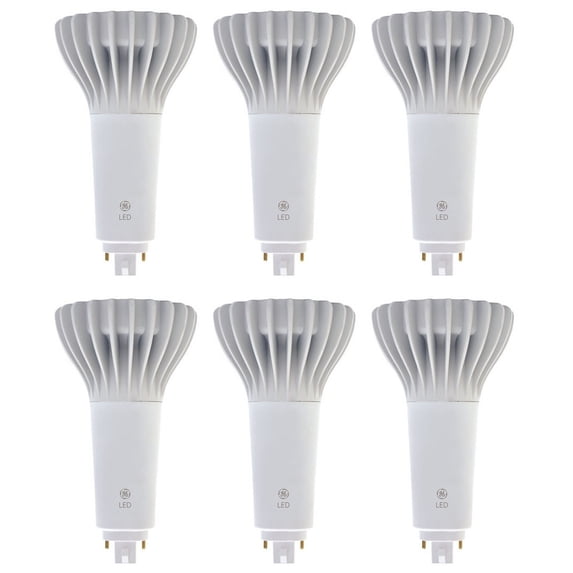 (6 bulbs) GE 39277 LED 4-Pin CFL replacement, 3000K Warm White, 18.5 watt, 1850 lumens LED lightbulb