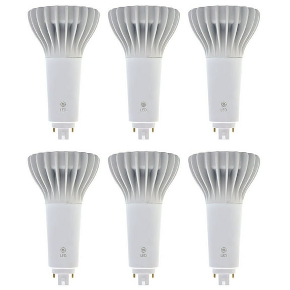 (6 bulbs) GE 39277 LED 4-Pin CFL replacement, 3000K Warm White, 18.5 watt, 1850 lumens LED lightbulb