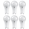 thumbnail image 1 of (6 bulbs) GE 46666 A21 LED Light Bulb, 15 watts, 1600 lumens, 2700K warm white, plug-in GU24 base, 1 of 3