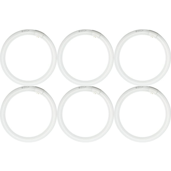 (6 bulbs) GE Lighting 33890 Cool White 12-Inch Diameter Circline Fluorescent Bulb, 32-Watt