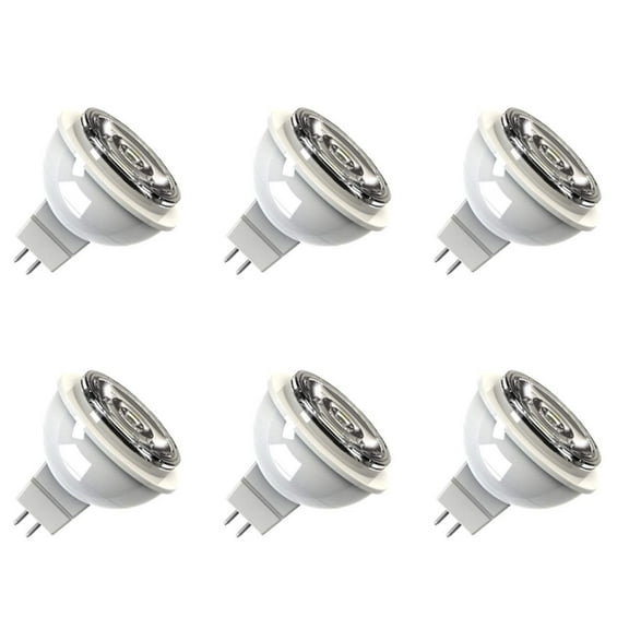 (6 bulbs) GE Lighting 37114 LED MR16, GU10 base, 3.5 watts, 300 lumens, LED light bulb, 3000K Color Temp