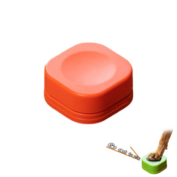 6 color available Voice Recording Button, Pet Communication Dog Training Buzzer, 30 Second Record & Playback, Fun Gift for Home Office Study-1 Pack