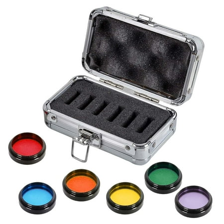 6 colors Telescope Lens Filter 1.25 inch with Storage Box Colorful moon Filter for Astronomical Telescope Eyepiece Parts Replace Accessories