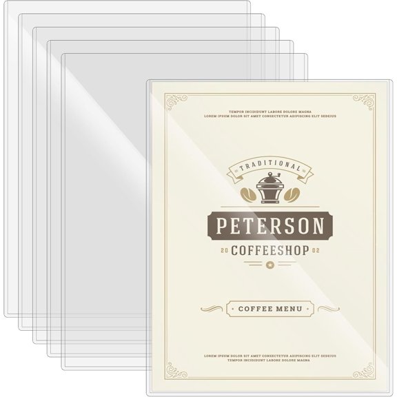 6 count 8.5 x 11'' Rigid Print Protectors, Clear Rigid Top loaders Plastic Paper Page Protectors, Clear Plastic Page Protectors for Photos and Documents
