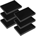 6 count Black Stackable Organizer Trays, 13.8