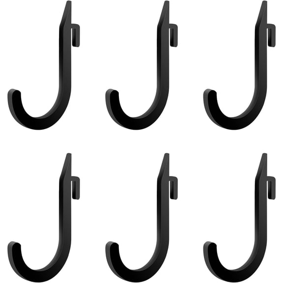 6 count Squat Rack Holder Attachments for Gym Storage Heavy Duty Weight Rack Holder with Storage Hook for Resistance Bands Barbell Collars and Gym Accessories Gym Organization Made Easy with