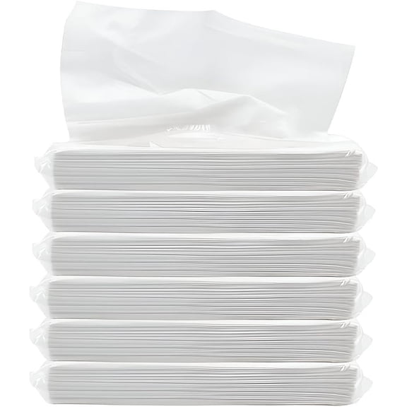 6 count Tissue Refills, 50 Sheets 3-Ply Super Soft Facial Tissues for Auto Visor Tissue Holder, Smooth Comfortable Travel Tissue Refills Sun Visor Tissue Box Filler for