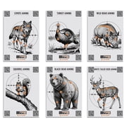 6 designed dry-fire training targets suitable for a variety of training modes; the accompanying app tracks your use and scores for each session and provides instant feedback when you hit the target