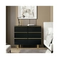 thumbnail image 1 of Woodpeckers Furniture and Mattress 6-drawer Dresser In Mdf Wood With Gold Metal Legs And Handles, 1 of 6