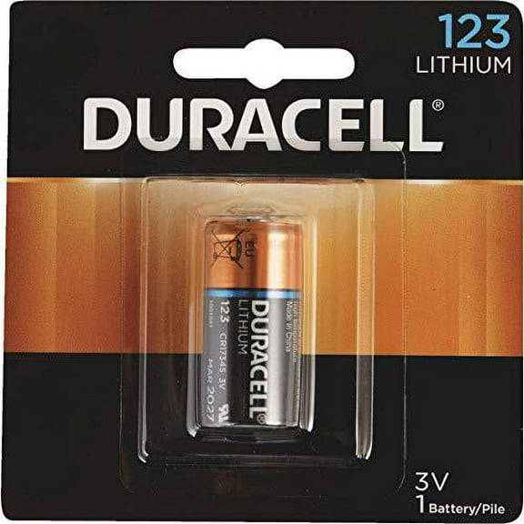 6 duracell cr123a dl123a 3 volt photo lithium batteries in original packaging