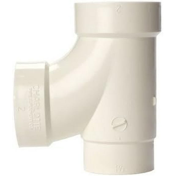 Charlotte Pipe Reducing Tee PVC DWV - Sanitary Fitting - 6 Pack, Red