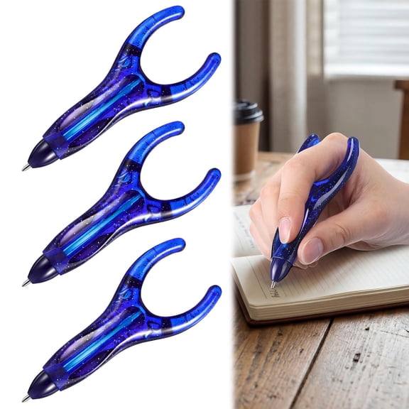 6 ergonomic ballpoint pens, easy to grip, mixed colors. Each pen is lightweight and compact, making it easy to write anytime, anywhere in a wallet, bag, or pocket