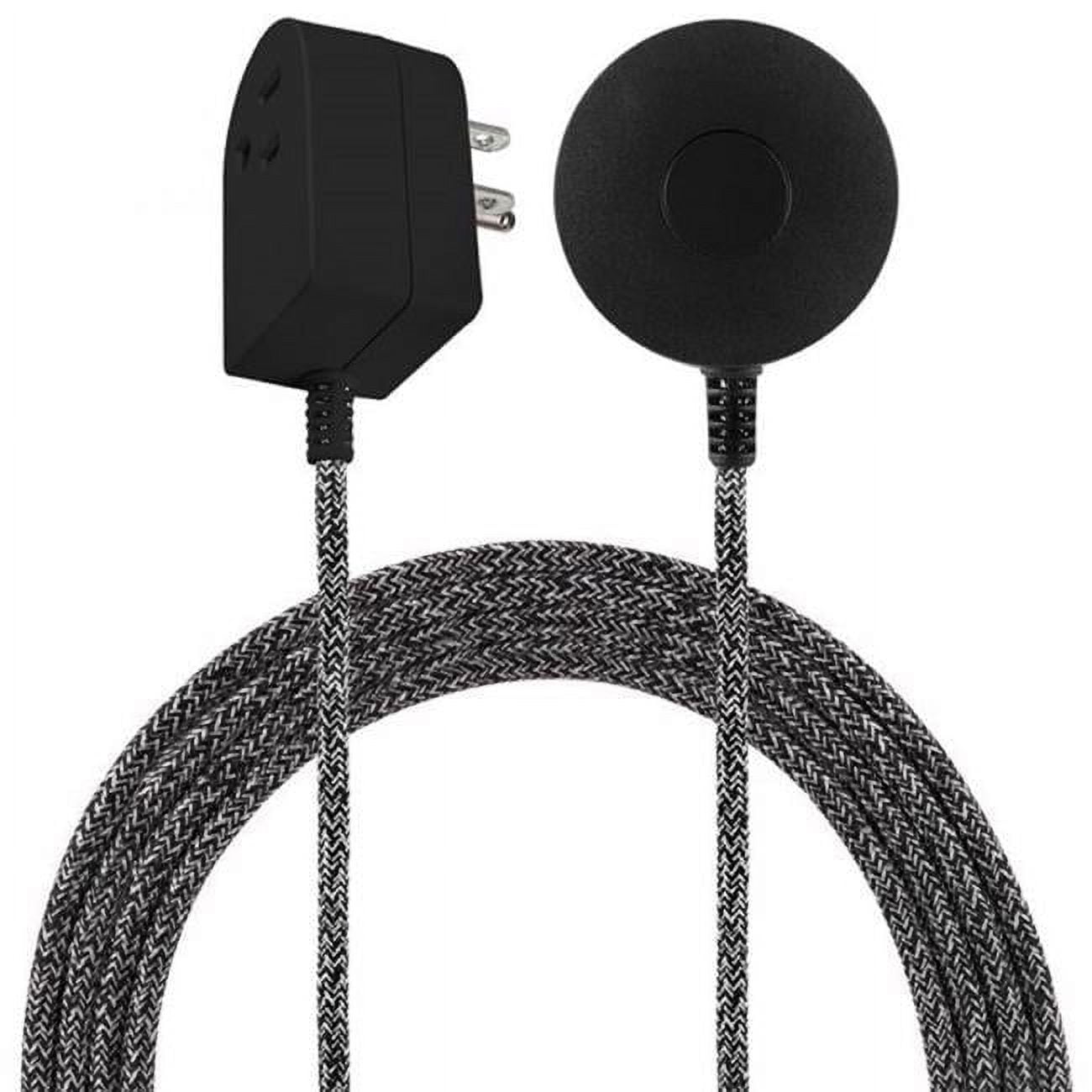 6 ft. 16 AWG 2-Outlet Cordinate Indoor Extension Cord with Switch, Black